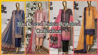 Bin Saeed || Bin Saeed Linen Stitched Collection 2022 || Bin Saeed 3 Piece Stitched Dresses 2022...