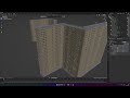 Быстрое создание зданий. blender