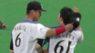 笑）中田翔・杉谷拳士の上下関係？（帽子戻って来てよかったね）北海道日本ハムファイターズ