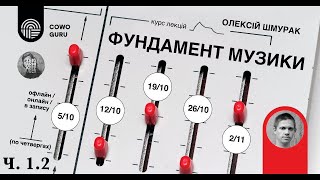 Вимір і час музики. Олексій Шмурак (Фундамент музики, зустріч 1.2)