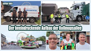 AUFBAU DOKU | Der beindruckende Aufbau der Rollmopsallee | Schützenfest Kirmes Neuss 2024