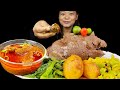 Eating Dhido With Buffalo Meat | Nepali Local Food | Buff Meat | Nepali Mukbang | Eating Show | Asmr