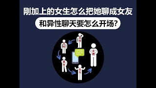 《剛加上的女生怎麽把她聊成女朋友？》 #戀愛心理學 #感情技巧 #兩性溝通 #脫單 #結婚 #找老婆 #撩妹 #女友