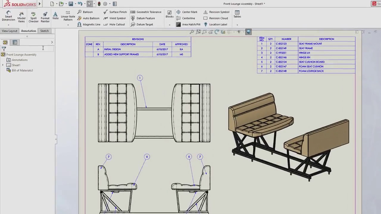 SOLIDWORKS PDM 2018 - Branch & Merge & Revision Table Integration - YouTube