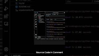 Python Keylogger with GUI! Learn ethical hacking & cybersecurity basics. #Python #CyberSecurity