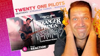 LET'S GO!! Twenty One Pilots - Heathens//Stranger Things (Live from Romania) REACTION