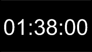 1 Hour 38 Minute Timer - 98 Minute Countdown - 5880 Seconds Alarm