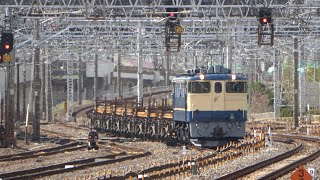 2021/03/01 JR East: Rail Carriers by EF65 1102 at Kanamachi