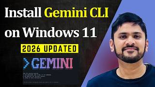 How to Install and Use Gemini CLI on Windows 11 | Gemini on VS Code | Amit Thinks