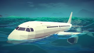 Airplane Crashes Into Water While Emergency Landing | Besiege