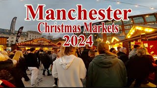 Manchester Christmas Market 2024- Best in the UK ? Full Walk Through.