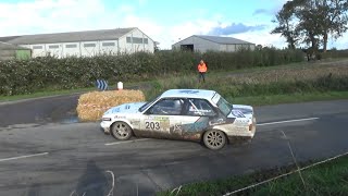 Rallye du Pays du Lin 2023 - SS10: Les Archers de Flandres 2+VHC - all cars in hairpin (raw footage)