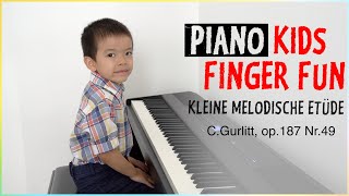 Gurlitt, Kleine Melodische Etüde Op.187 N.49 (Piano Kids Finger Fun, Hans-Günter Heumann) - An Dao