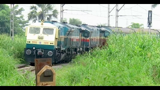 Three WDG4 - 13500 HP : WDG4 Triplets For Puny Load : Jalna Jan Shatabdi Express : Indian Railways