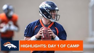 Highlights: Day 1 of Broncos Camp