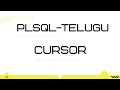 pl sql-cursors  explanation with real time practices