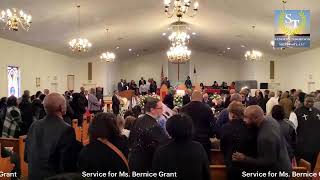 Celebration of Life for Ms. Bernice Pitts Grant