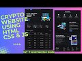 Create a Responsive Crypto Website using HTML CSS JavaScript with Source Code | Trend Section