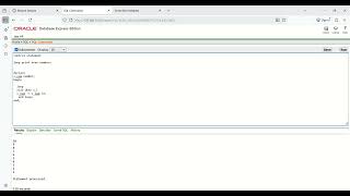 oracle plsql control statement even numbers print using loop