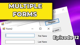 Visual Basic Tutorial #12 | Multiple Forms & Passing Data Between Them