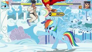 AN Mugen Request #1116: Rainbow Dash VS Power Kung Fu Man \u0026 Ken