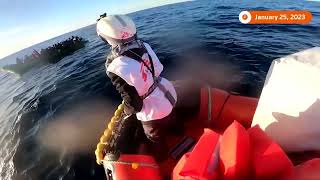 Italy: Video of 130 migrants rescued by Doctors Without Borders