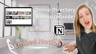 How to Embed Notion Databases into an Online Directory or Resource Guide