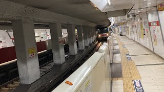 【ありがとう02系80番台】東京メトロ丸ノ内線方南町支線各駅停車方南町行き中野新橋駅入線シーン