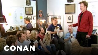 Conan Brings His Dog To Work | CONAN on TBS