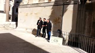 Klapa Singing Group Near Diocletians Tomb in Split Croatia