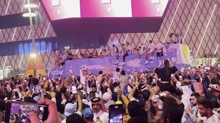 WORLD CUP WINNERS: The Argentina Team Parade in Qatar After World Cup Final Win Against France