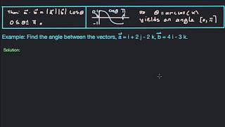 Angle Between Vectors :: Why Cosine and Dot Product Explained