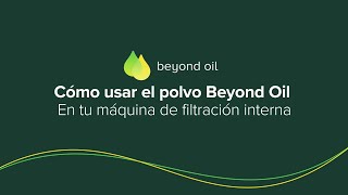 Instrucciones de uso de Beyond Oil para una freidora con máquina de filtro interno