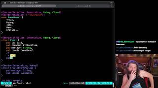 writing some rust (custom event-handler syslog-inspired service) day2