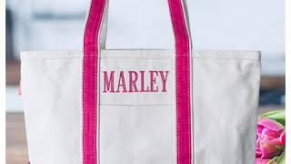 Personalized Canvas Tote Bags by Kaileys Monogram