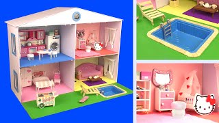 DIY Miniature Dollhouse using a cardboard box
