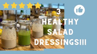 3 Healthy Salad Dressings You Need Now |  My Vegan Kitchen Life | Recipes | Tasting | Foodie | Fun