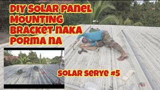 diy ni enteng sa solar panel mounting bracket #solar #solarenergy #solarpower #hobby #diy