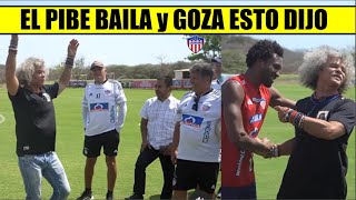PIBE VALDERRAMA VIDEO BAILA y HACE REIR al BOLILLO Gomez y JUGADORES JUNIOR de BARRANQUILLA