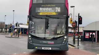 Enviro 400mmc 6976 Bus Route 74 Birmingham 82/87 Branded