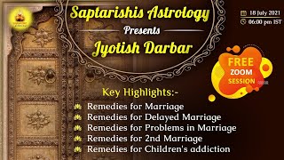 Jyotish Darbar - Guru Purnima 2021 Mega Webinar - Remedies for Problems in Marriage