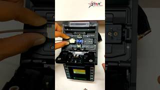 How to splice 12core on ribbon fusion splicer. #FFS12000 #Splicing #FiberOptics #telecom #asmr #yt