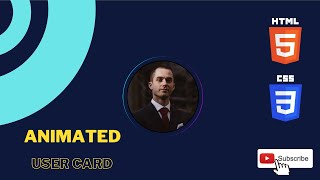 How to create a animated user card using CSS | HTML | Mg Coding Fun