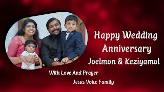 Happy Wedding Anniversary Joel And Keziya