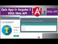 Angular 5 Quiz App With Web API