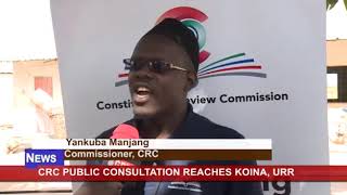 #GRTSNews Report on #CRC220 Consultations Meeting in Koina, Kantora District, URR