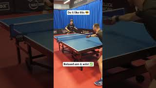 Improve your backhand against backspin with these top tips!👌✅ #shorts #tabletennis