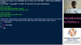 Intro. to Python - len(), max(), min(), sum() and set
