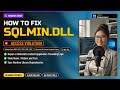Fix sqlmin.dll SQL Error!