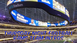 Inside SoFi in 4K | L.A. Rams Team Intros on THURSDAY NIGHT FOOTBALL! 12/8/22 #larams #raiders #nfl